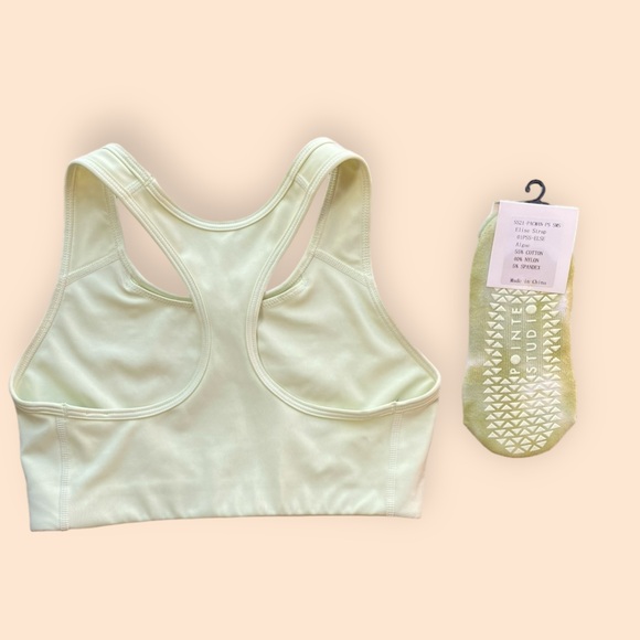 Nike Top & Pointe Studio Yoga Sox NWT Light Mint Size S Excellent Condition! - Picture 8 of 9